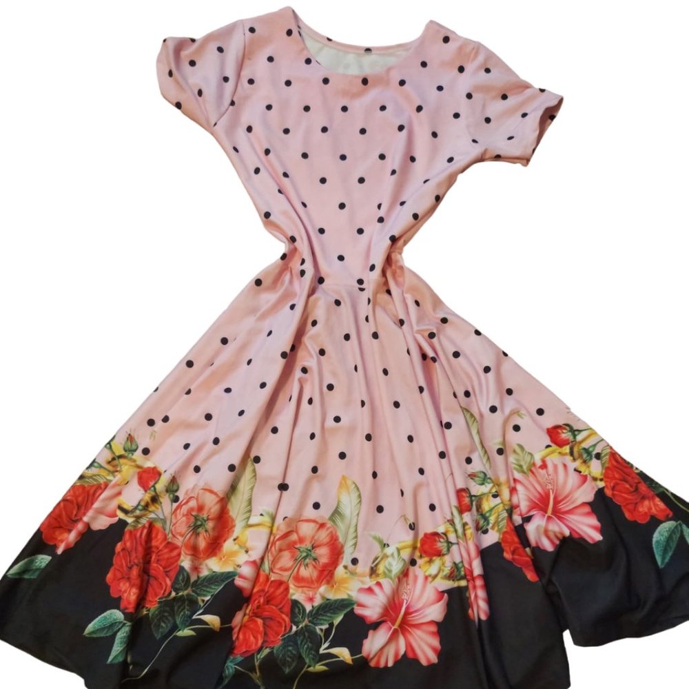 ELEGANT FLORAL DRESS SIZE S